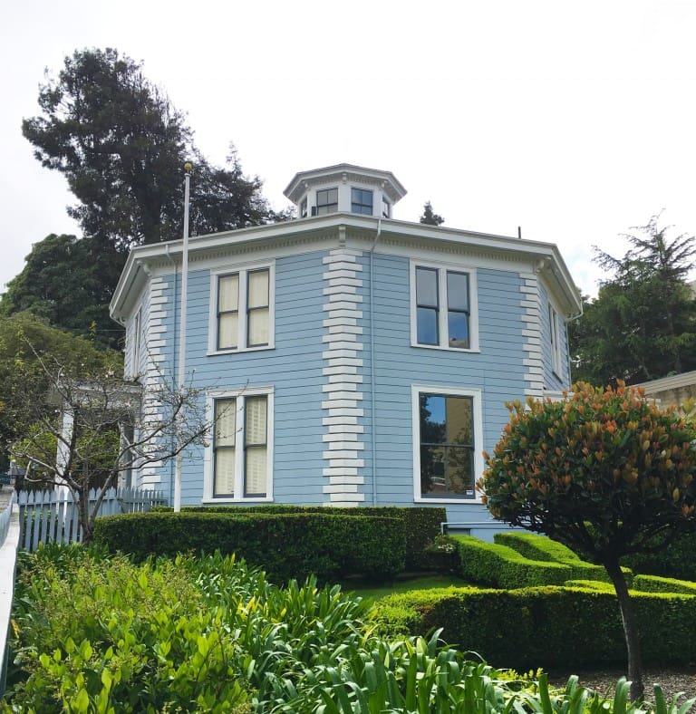 Exterior shot of Octagon House